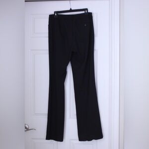 Black Straight-Leg Professional Slacks